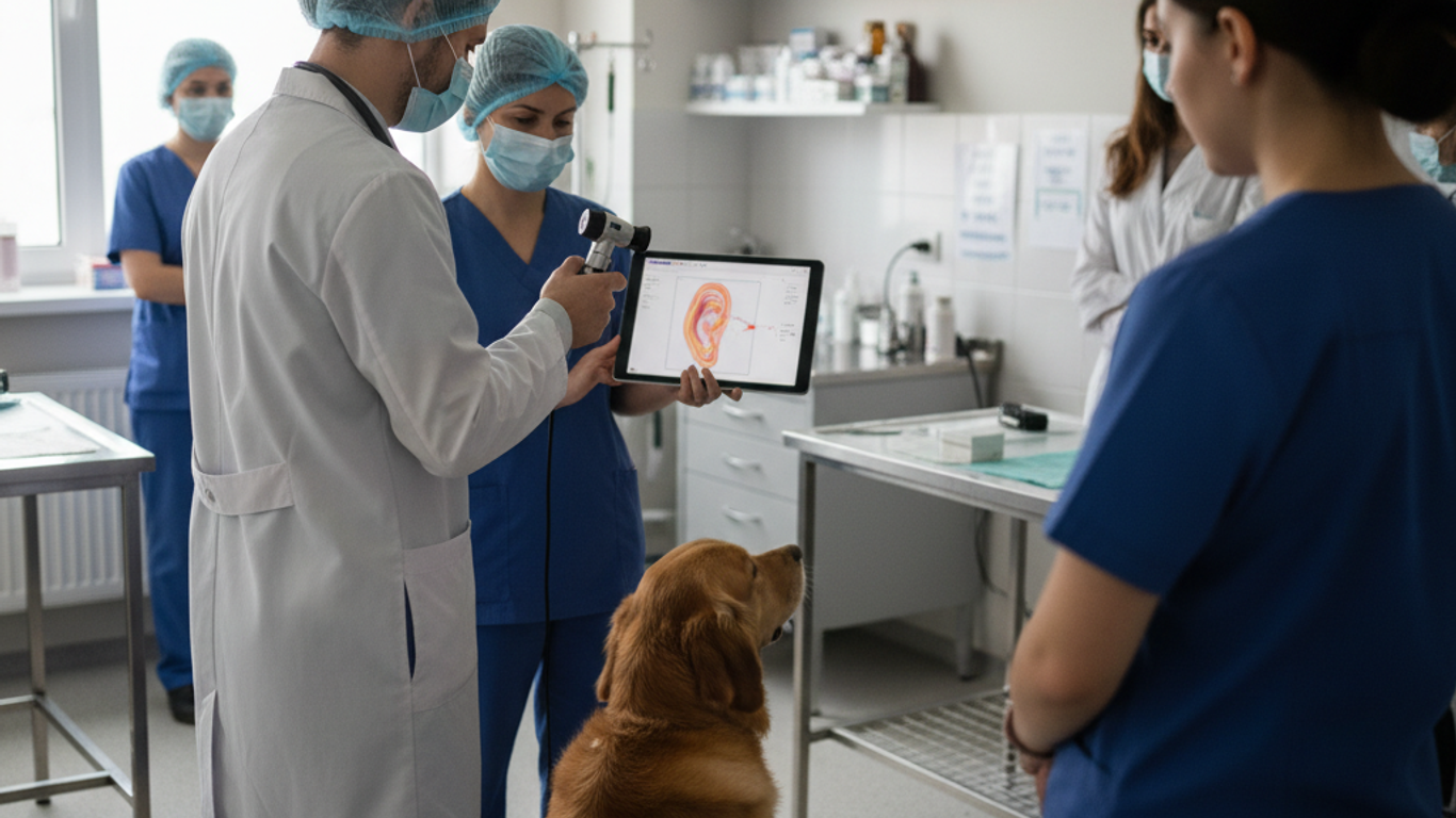 Formation continue : améliorez les compétences de votre équipe avec un otoscope vétérinaire
