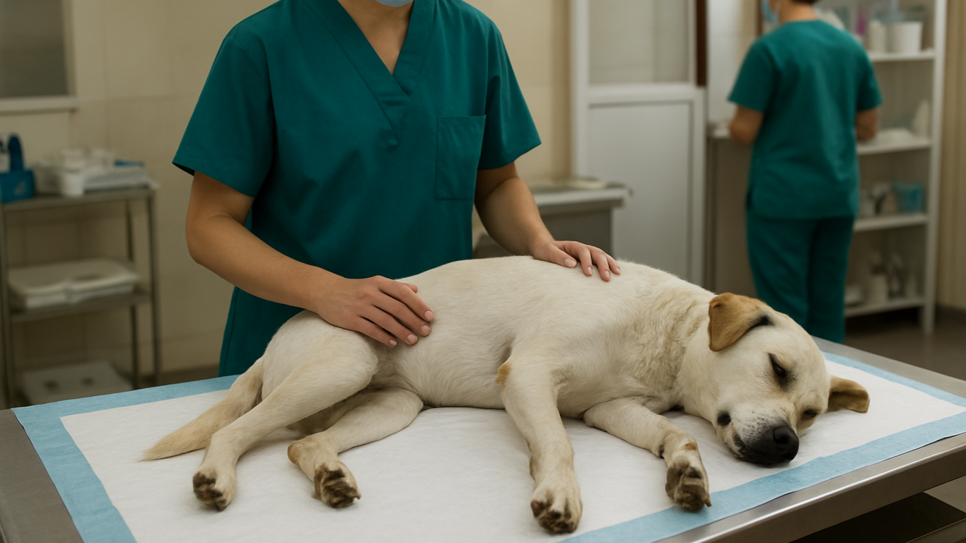 Hygiène et désinfection alèses chien milieu vétérinaire