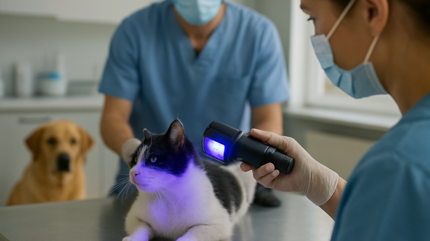 Applications pratiques de la lampe de Wood en médecine vétérinaire