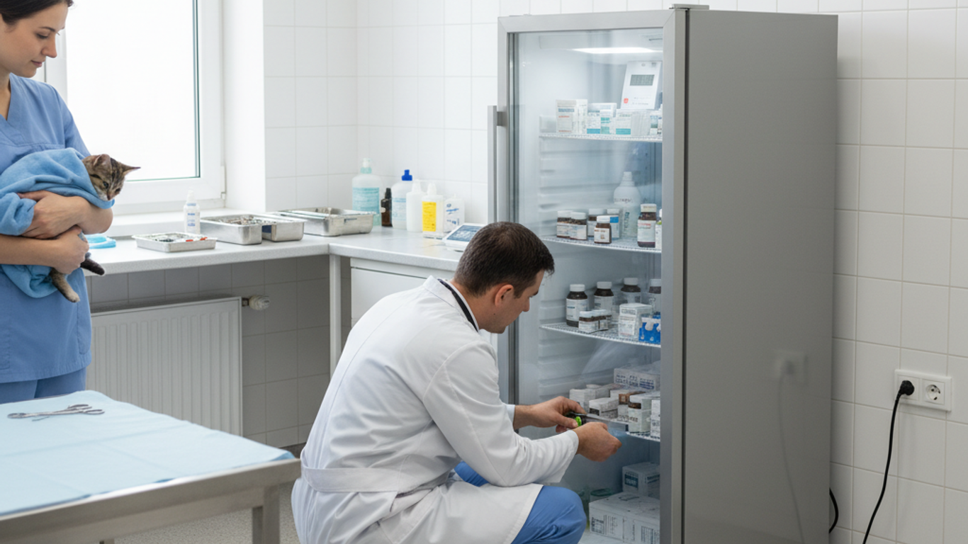 Emplacement idéal pour un réfrigérateur médical vétérinaire