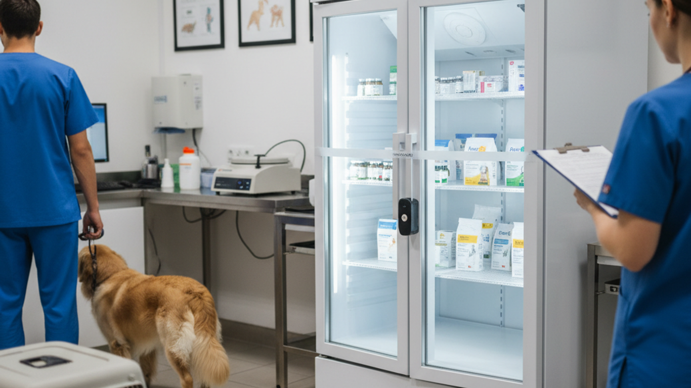 Gestion des accès et protocoles de sécurité réfrigérateur médical vétérinaire