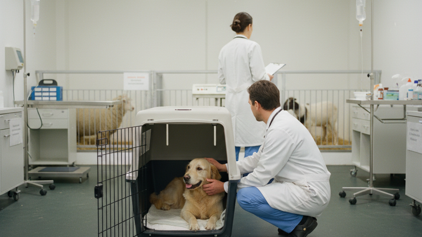 Ventilation et éclairage des cages pour chien