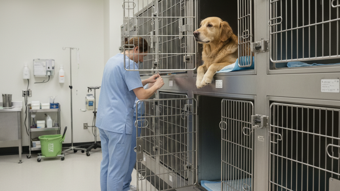 Stratégies d'aménagement intérieur des cages pour chien en milieu vétérinaire