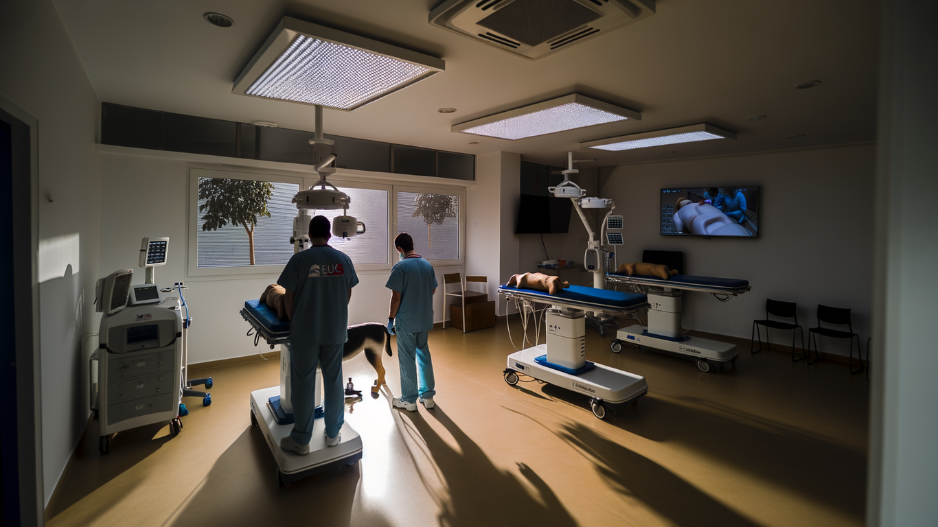 Optimisation de l'espace de formation avec des simulateurs vétérinaires