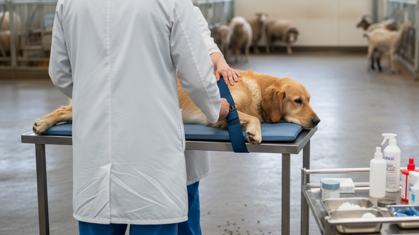 Formation équipe vétérinaire et communication pour éviter les erreurs de garrot chien