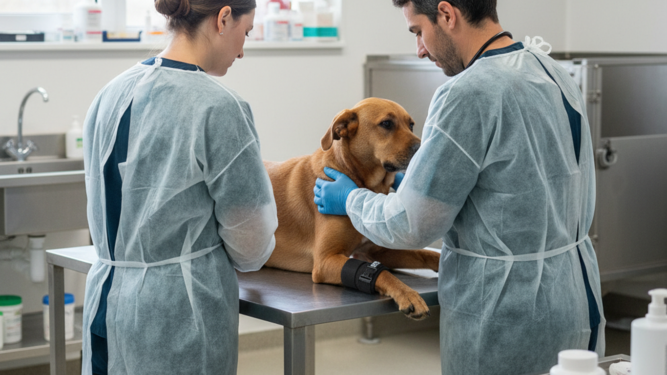 Protocoles de sécurité et formation au garrot chien en équipe vétérinaire