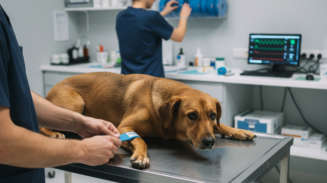 Gestion de l'inventaire des garrots chien en milieu vétérinaire professionnel