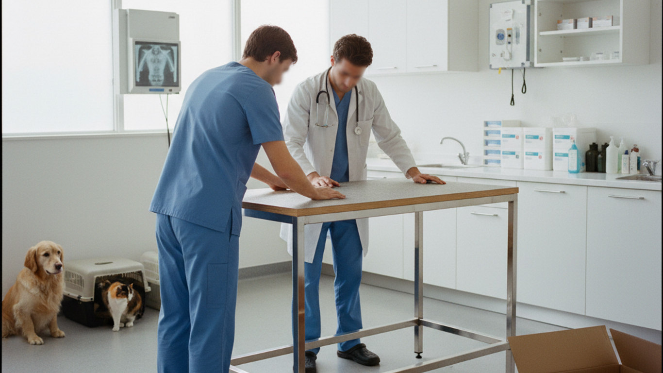 Installer une table de consultation vétérinaire sans électricité : guide étape par étape