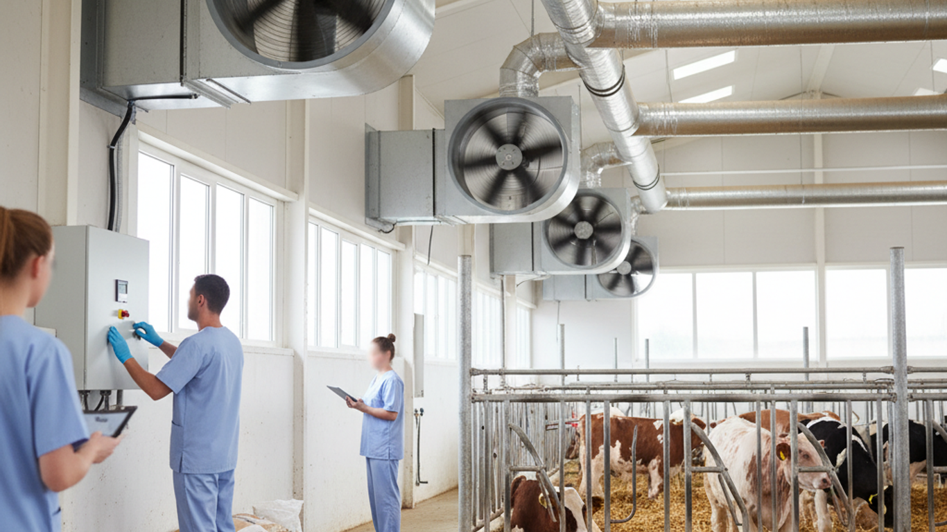 Ventilation des bâtiments d'élevage : pourquoi investir dans un bon système