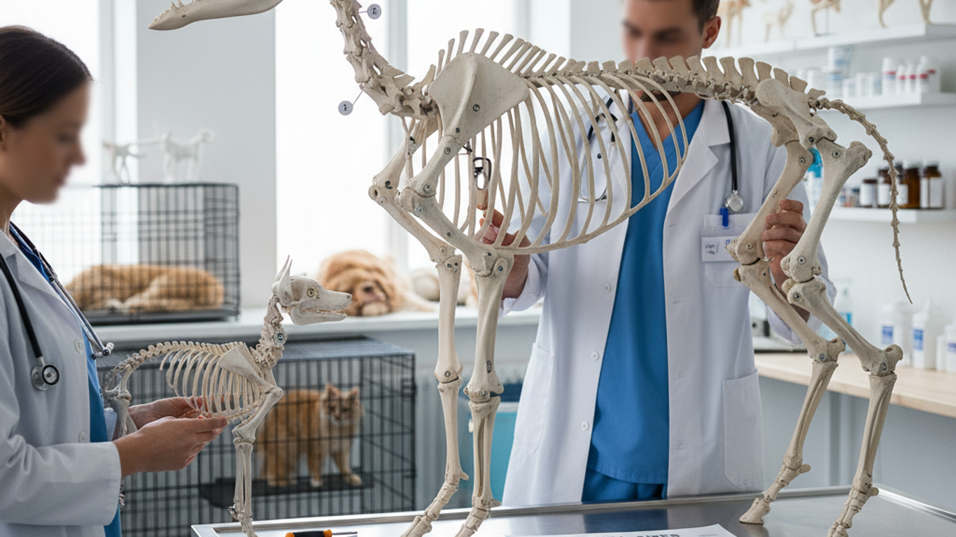 Identification des problèmes courants sur les squelettes animaux