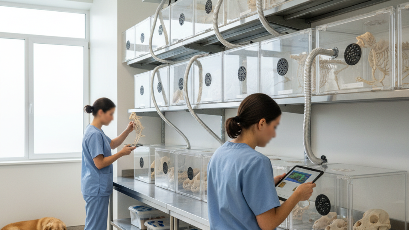 Ventilation et stockage des squelettes animaux : garantir un environnement optimal