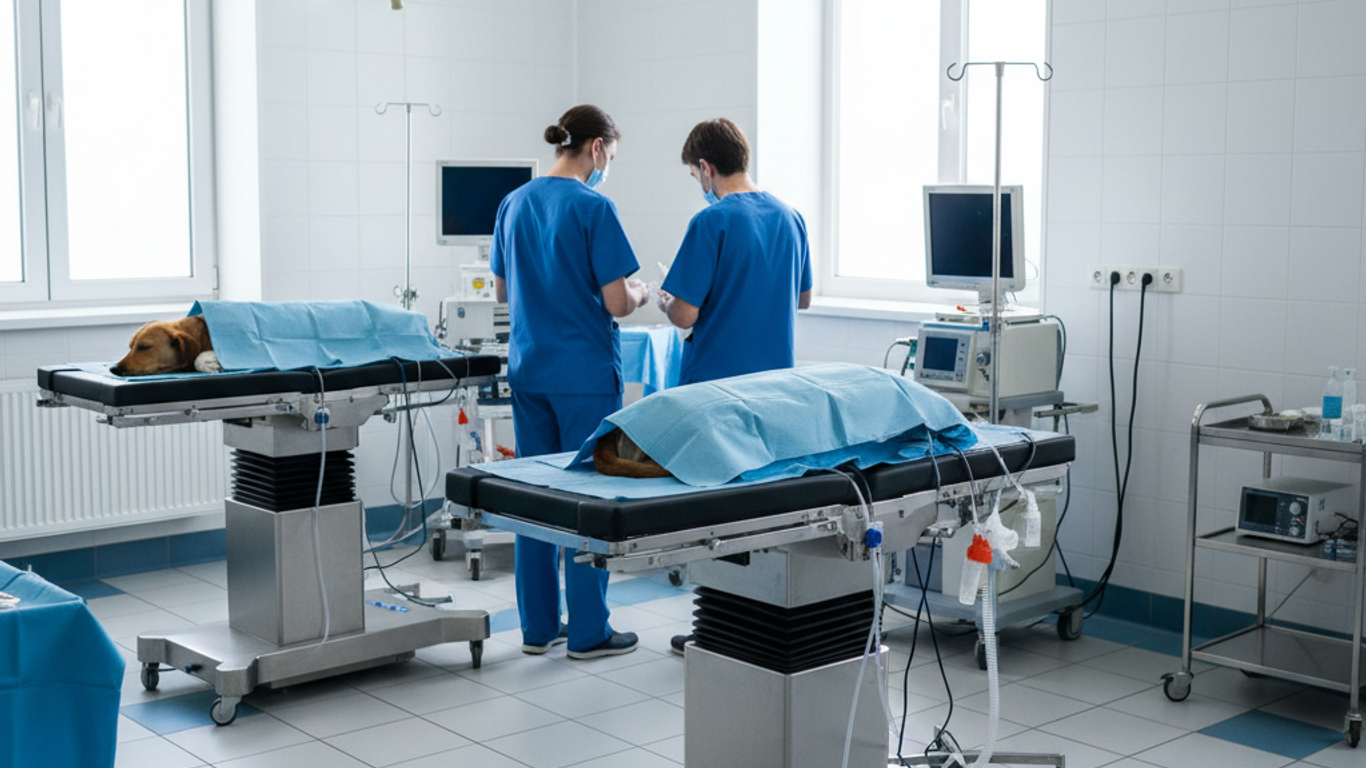Optimisation du flux de travail ergonomique en laparoscopie vétérinaire