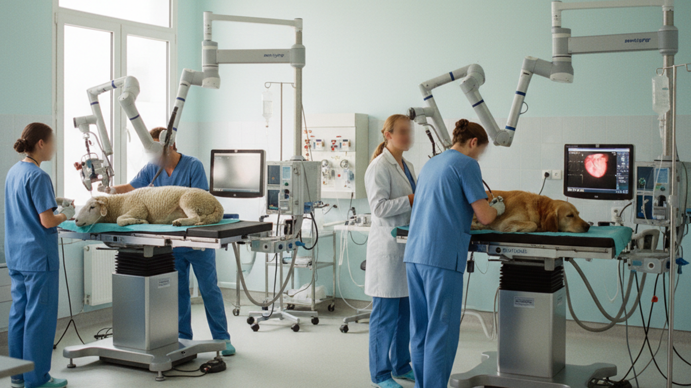 Fonctionnalités avancées des lits laparoscopiques vétérinaires