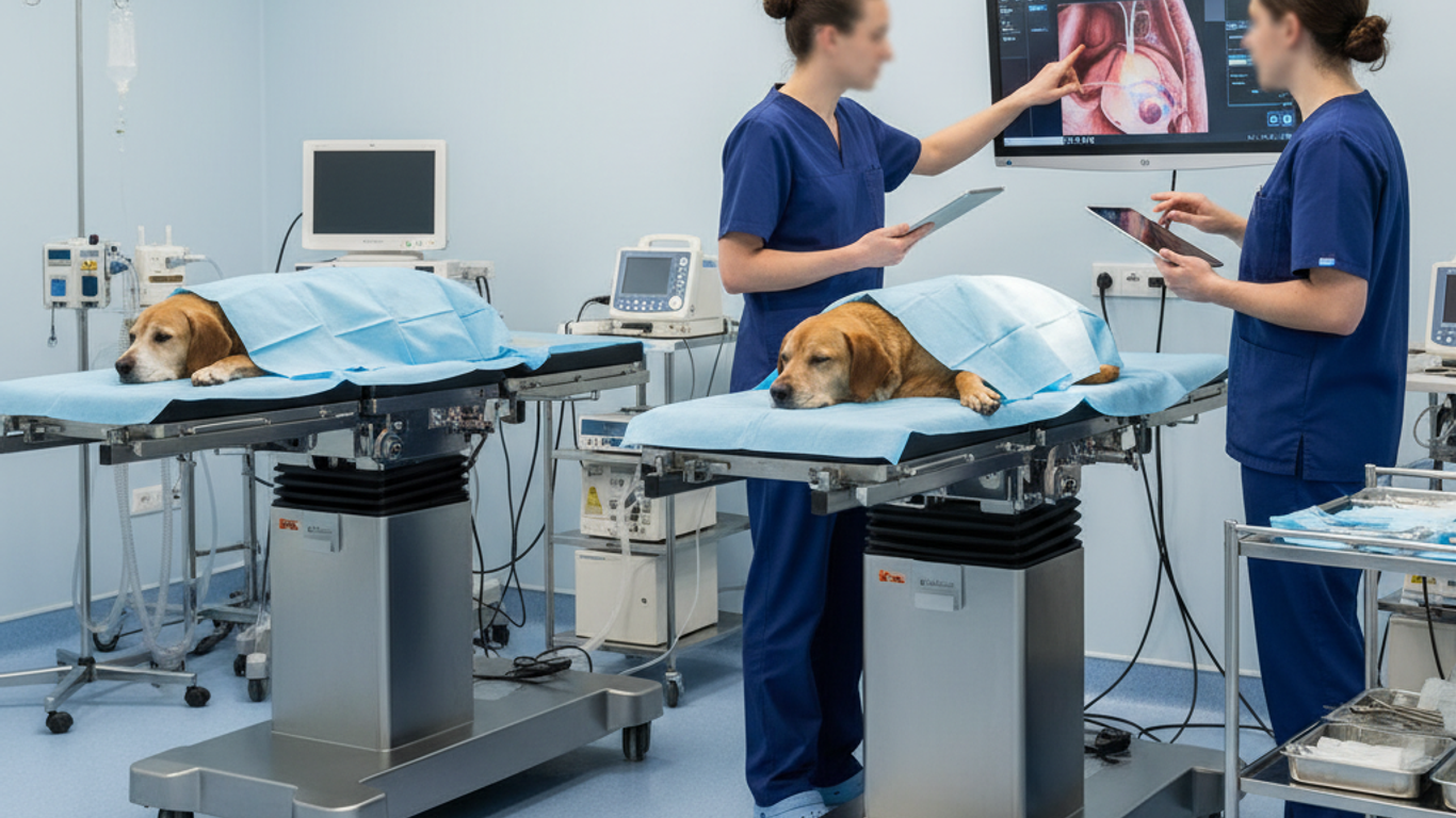 Stratégies d'ajustement et d'optimisation des lits laparoscopiques vétérinaires