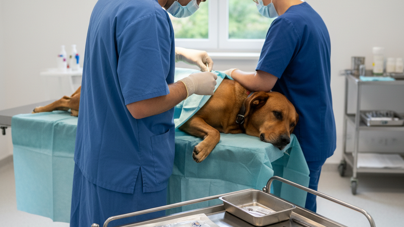 Nettoyage et désinfection des sutures vétérinaires