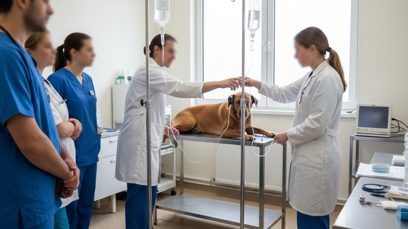 Composition et fonctionnalités des pieds à perfusion vétérinaires