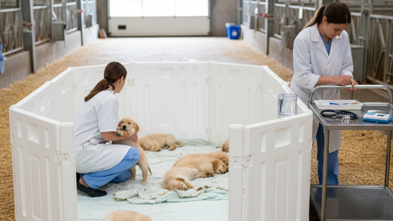 Matériaux pour parcs à chiots : guide pour un choix durable et sûr