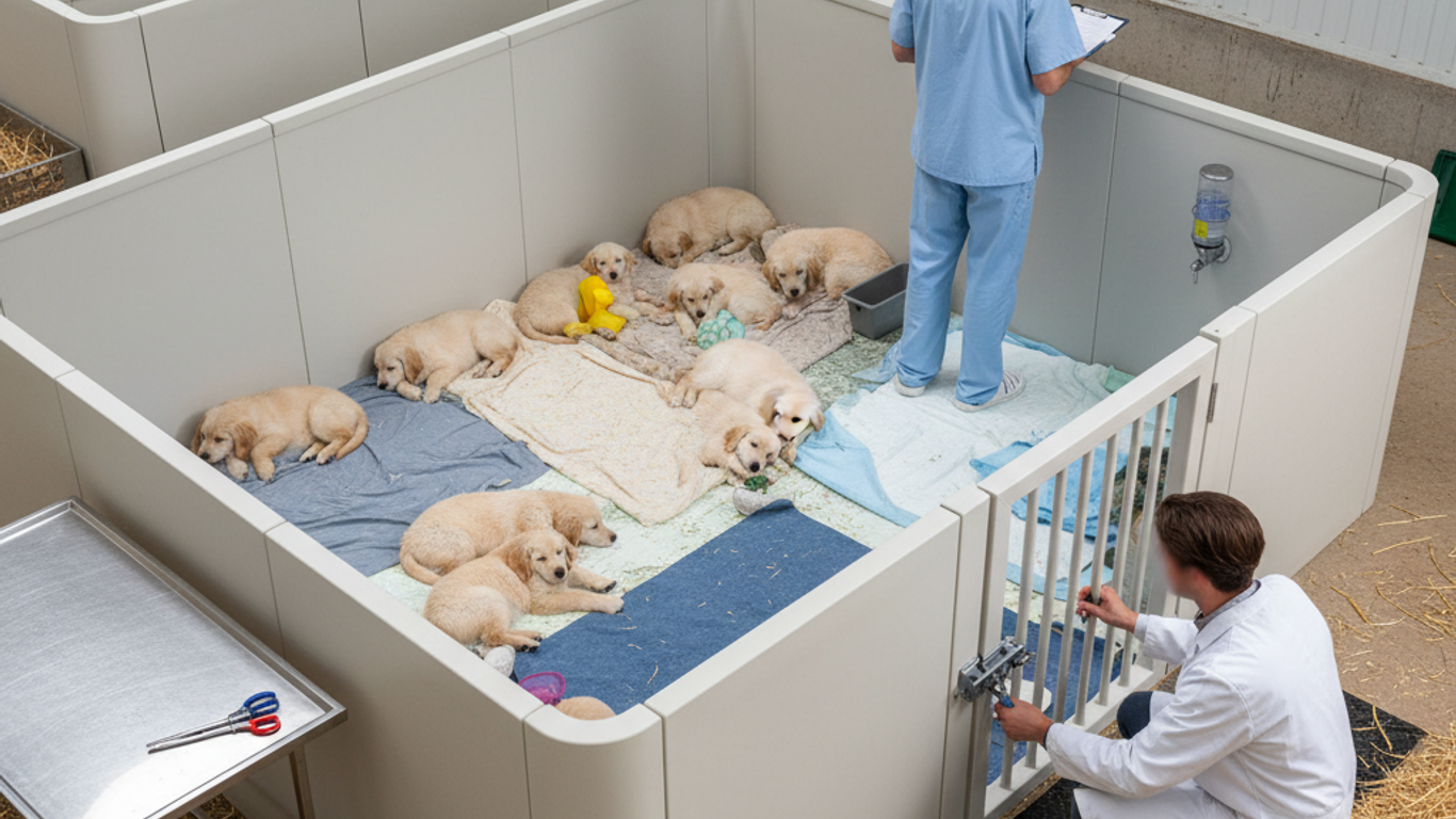 Normes environnementales et durabilité pour parcs à chiots