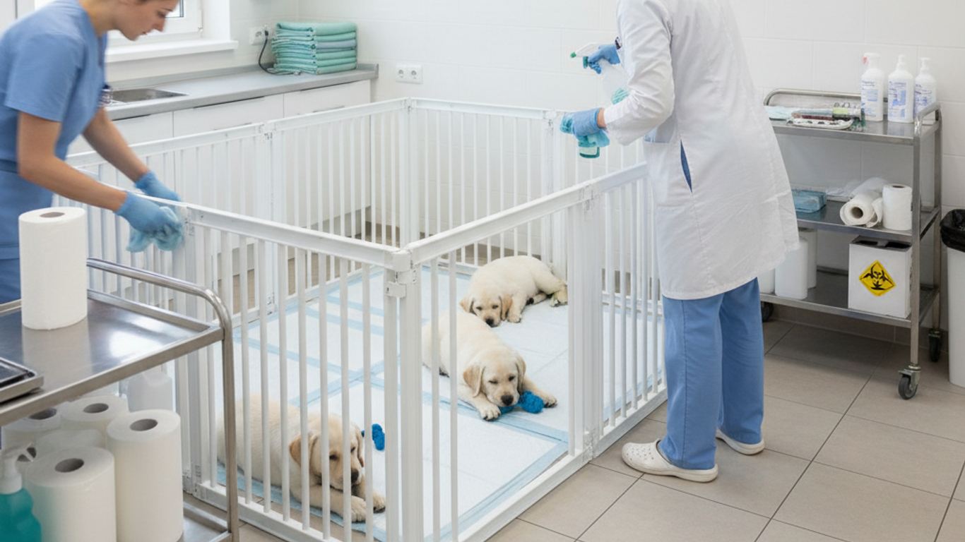 Conseils pratiques pour l'hygiène du parc à chiot