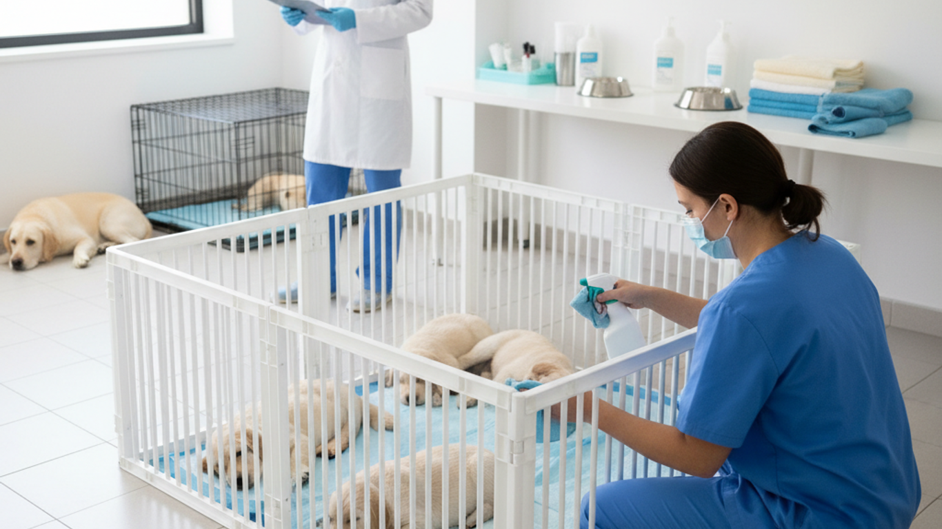 Comment garantir l'hygiène dans votre parc à chiot : protocoles et conseils