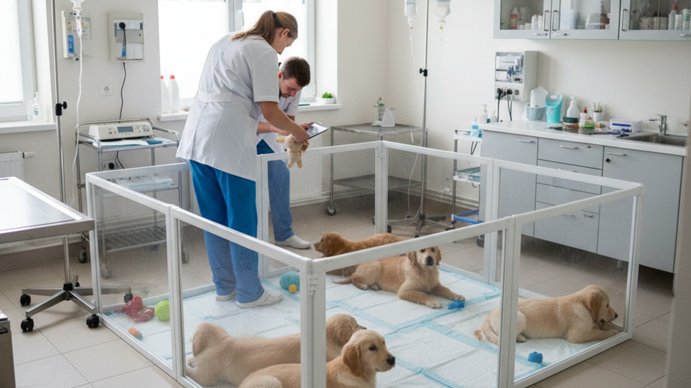 Innovations technologiques pour parcs à chiots modernes
