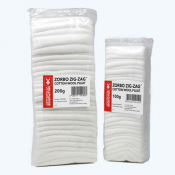 Coton plié en zig zag 100 %  ouate