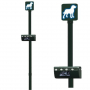 Borne de propreté canine compacte avec distributeur en rouleau simple