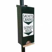 Distributeur de sac à crottes en sachet cartonné 