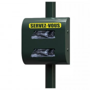 Distributeur de sachets à déjections canines en rouleau