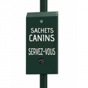 Distributeur de sachets ramasse-crottes en liasse