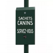 Distributeur de sachets ramasse-crottes en liasse