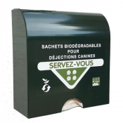 Distributeur de sacs à crottes en liasse papier 100 % biodégradable