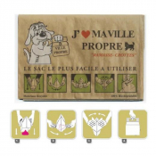 Sachets à déjections canines en papier recyclé – Biodégradables, compostables et hydrorésistants