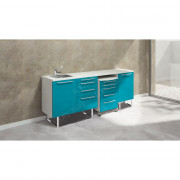 Ensemble mobilier avec évier sur socle modèle Laïla