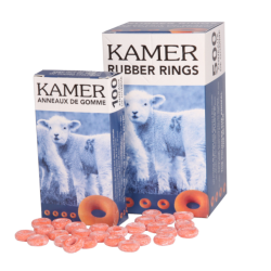 Anneaux de gomme oranges