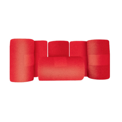 Bandes cohésives de contention rouges