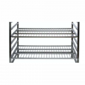 Etagère en inox en fil de 60 cm de profondeur