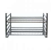 Etagère en inox en fil de 60 cm de profondeur