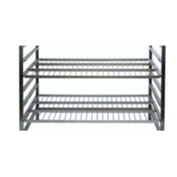 Etagères en inox pour rayonnage d'une profondeur de 45 cm