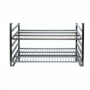 Etagères en inox pour rayonnage d'une profondeur de 45 cm