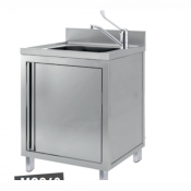 Evier avec placard en inox