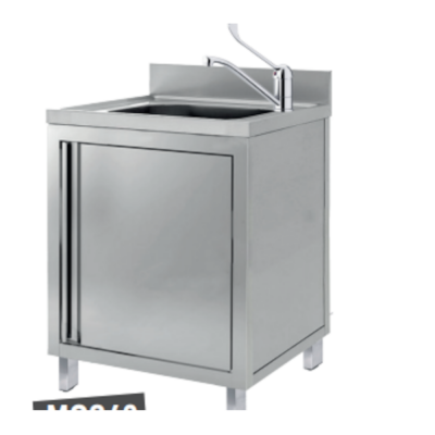 Evier avec placard en inox