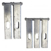 Kit de Fixation pour Panneaux Tôlés de Chenil – 2 ou 3 Branches