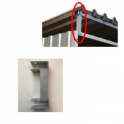 Support pour toiture standard galvanisé pour chenil MKS