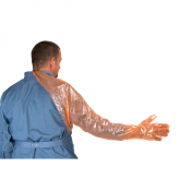 Gants d'examen avec protection d'épaule - Taille L