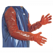 Gants de vêlage oranges - Longueur 92 cm