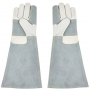 Gants Sécurité Vétérinaires Cuir – Anti-Morsures et Griffes – Longs 45 cm