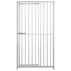Panneau de chenil en barreaux avec porte