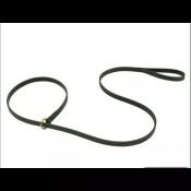 Laisse Lasso en Cuir pour Chien – Vachette Pleine Fleur Noire