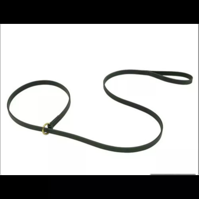 Laisse Lasso en Cuir pour Chien – Vachette Pleine Fleur Noire